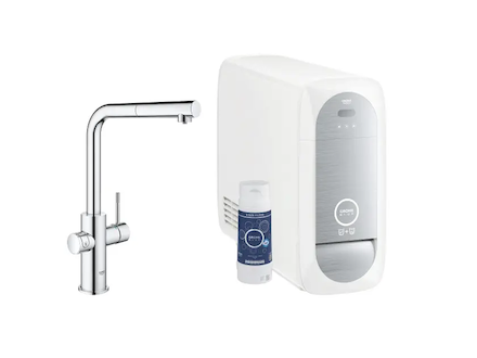 Grohe Blue Home - Dřezová baterie Connected s výsuvnou koncovkou, s chladícím zařízením a filtrací, chrom 31927001