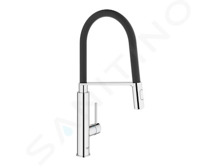 Grohe Concetto - Dřezová baterie s flexibilním ramenem s přepínačem, chrom 31491000