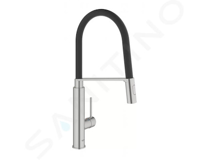 Grohe Concetto - Dřezová baterie s flexibilním ramenem s přepínačem, supersteel 31491DC0