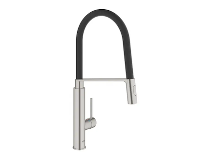 Grohe Concetto - Dřezová baterie s flexibilním ramenem s přepínačem, supersteel 31491DC0