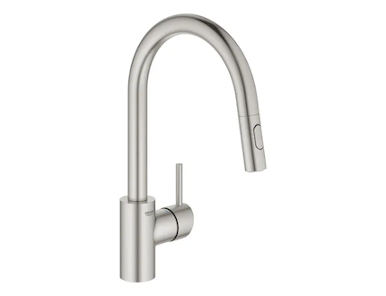Grohe Concetto - Dřezová baterie s výsuvnou sprškou, supersteel 31483DC2