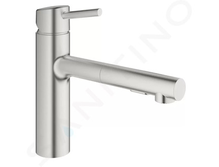 Grohe Concetto - Páková dřezová baterie, supersteel 30273DC1