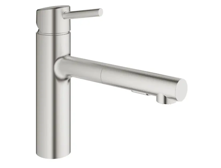 Grohe Concetto - Páková dřezová baterie, supersteel 30273DC1