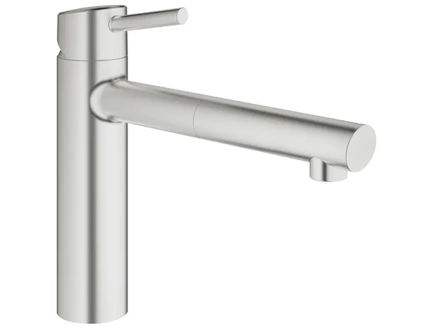 Grohe Concetto - Páková dřezová baterie, supersteel 31129DC1