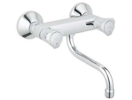 Grohe Costa - Dřezová baterie nástěnná, chrom 31187001