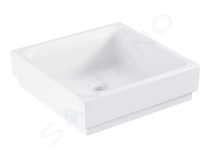 Grohe Cube Ceramic - Umyvadlo bez přepadu, 40x40 cm, PureGuard, alpská bílá 3948200H
