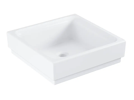Grohe Cube Ceramic - Umyvadlo bez přepadu, 40x40 cm, PureGuard, alpská bílá 3948200H