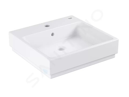Grohe Cube Ceramic - Umyvadlo s přepadem, 50x49 cm, PureGuard, alpská bílá 3947800H