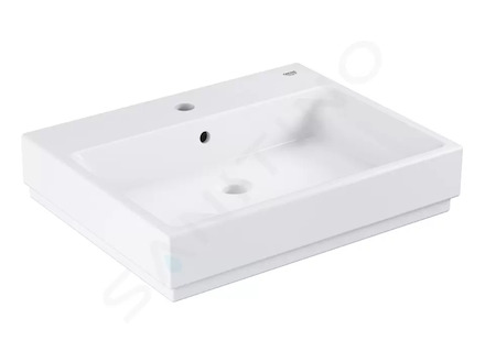 Grohe Cube Ceramic - Umyvadlo s přepadem, 60x49 cm, PureGuard, alpská bílá 3947300H