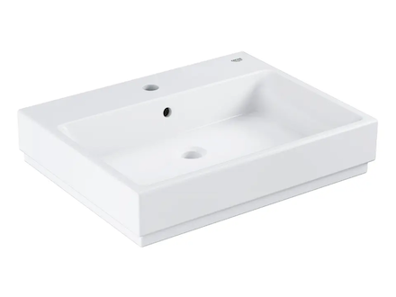 Grohe Cube Ceramic - Umyvadlo s přepadem, 60x49 cm, PureGuard, alpská bílá 3947300H