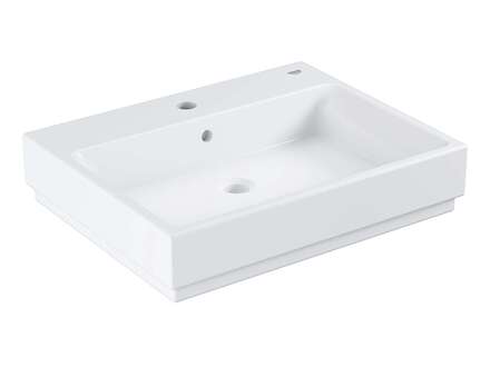 Grohe Cube Ceramic - Umyvadlo s přepadem, 60x49 cm, PureGuard, alpská bílá 3947700H