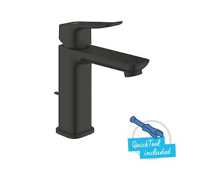 Grohe Dice - Umyvadlová baterie s výpustí, matná černá 1018322430