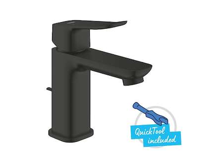 Grohe Dice - Umyvadlová baterie s výpustí, matná černá 1018562430