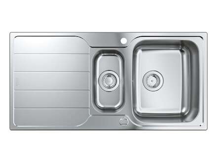 Grohe Dřezy - Dřez K500 s automatickým odtokem, 100x50 cm, kartáčovaná nerez 31572SD1