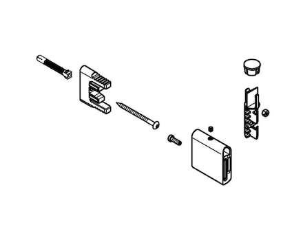 Grohe  - Držák sprchové tyče, kartáčovaný Hard Graphit 48425AL0