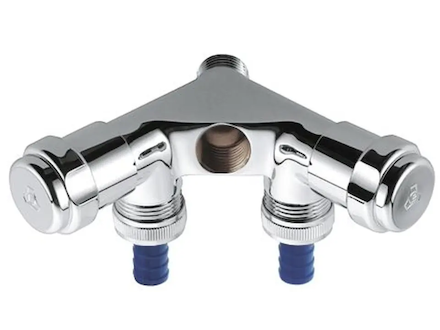 Grohe Eggemann - Originální WAS dvojitý ventil jednoduchý, chrom 41020000