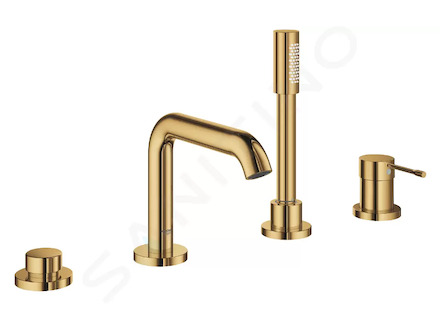 Grohe Essence - Baterie na okraj vany, 4-otvorová instalace, Cool Sunrise 19578GL1