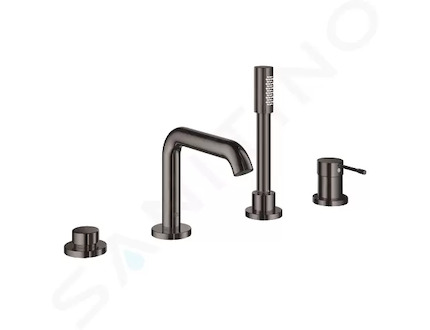 Grohe Essence - Baterie na okraj vany, 4-otvorová instalace, tmavý grafit 19578A01