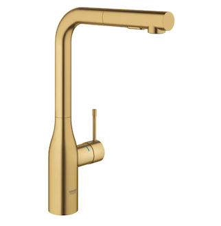 Grohe Essence - Dřezová baterie s výsuvnou sprškou, kartáčovaný Cool Sunrise 30270GN0