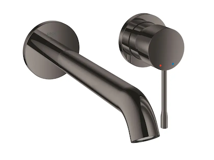 Grohe Essence - Umyvadlová baterie L pod omítku, 2-otvorová instalace, tmavý grafit 19967A01