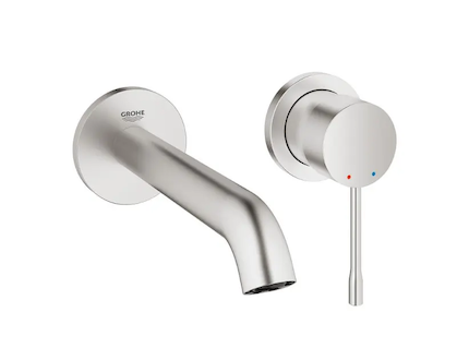 Grohe Essence - Umyvadlová baterie pod omítku, 2-otvorová instalace, supersteel 19408DC1