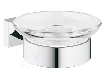 Grohe Essentials Cube - Mýdlenka s držákem, chrom 40754001