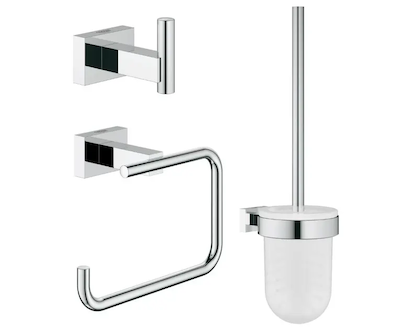 Grohe Essentials Cube - Sada doplňků, chrom 40757001