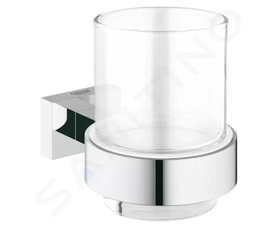 Grohe Essentials Cube - Sklenička s držákem, chrom 40755001