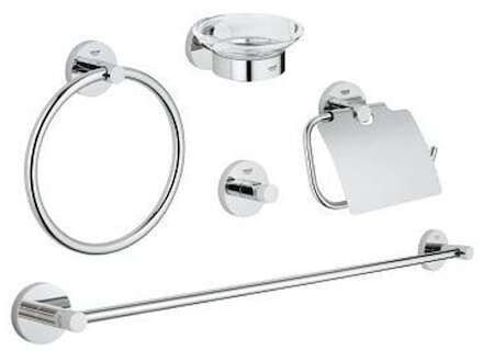 Grohe Essentials - Sada doplňků do koupelny 5 v 1, chrom 40344001