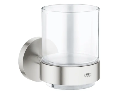 Grohe Essentials - Sklenička s držákem, supersteel 40447DC1