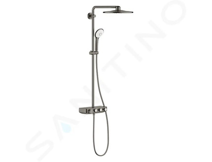 Grohe Euphoria SmartControl - Sprchový set 310 Duo s termostatem, 3 proudy, kartáčovaný Hard Graphite 26507AL0
