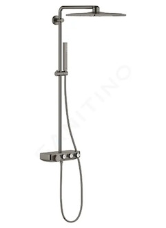 Grohe Euphoria SmartControl - Sprchový set Cube 310 Duo s termostatem, 2 proudy, kartáčovaný Hard Graphite 26508AL0
