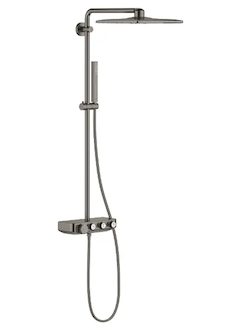 Grohe Euphoria SmartControl - Sprchový set Cube 310 Duo s termostatem, 2 proudy, kartáčovaný Hard Graphite 26508AL0