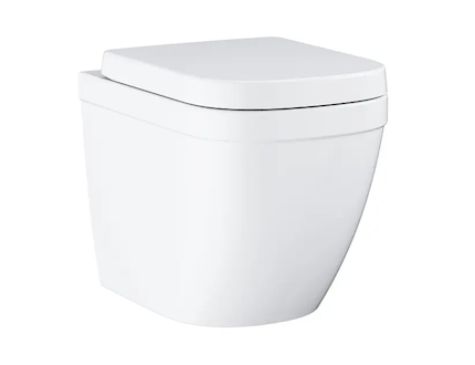 Grohe Euro Ceramic - Stojící WC se sedátkem softclose, rimless, Triple Vortex, alpská bílá 39839000