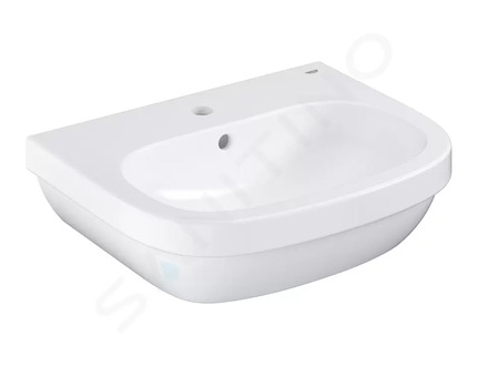 Grohe Euro Ceramic - Umyvadlo s přepadem, 55x45 cm, alpská bílá 39336000