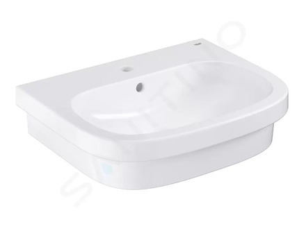 Grohe Euro Ceramic - Umyvadlo s přepadem, 60x48 cm, alpská bílá 39337000