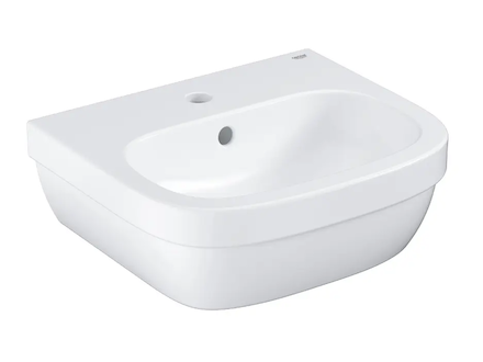 Grohe Euro Ceramic - Umývátko s přepadem, 45x40 cm, alpská bílá 39324000