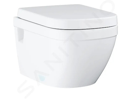 Grohe Euro Ceramic - Závěsné WC se sedátkem softclose, rimless, alpská bílá 39703000