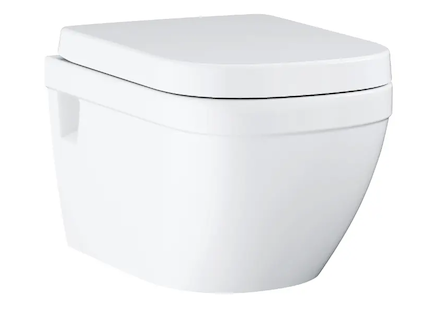 Grohe Euro Ceramic - Závěsné WC se sedátkem softclose, rimless, alpská bílá 39703000