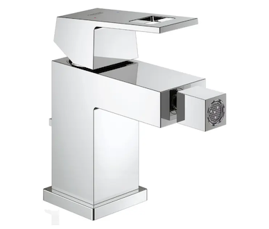 Grohe Eurocube - Bidetová baterie s výpustí, chrom 23138000