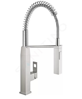 Grohe Eurocube - Dřezová baterie s flexibilním ramenem a sprškou, supersteel 31395DC0