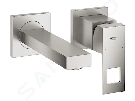Grohe Eurocube - Umyvadlová baterie pod omítku, 2-otvorová instalace, supersteel 19895DC0