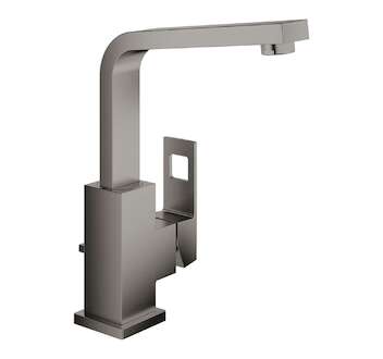 Grohe Eurocube - Umyvadlová baterie s výpustí, kartáčovaný Hard Graphite 23135AL0