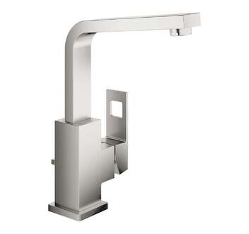 Grohe Eurocube - Umyvadlová baterie s výpustí, supersteel 23135DC0