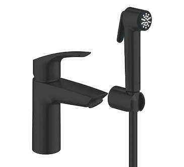 Grohe Eurosmart - Umyvadlová baterie s bidetovou sprškou, matná černá 231242433