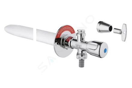 Grohe Eurotec - Nástěnný set kompletní, matný chrom 41212000