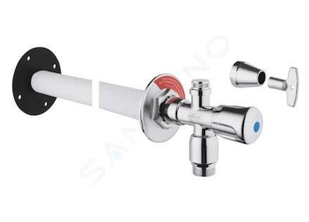 Grohe Eurotec - Venkovní nástěnný set, matný chrom 41206000