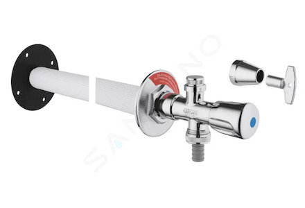 Grohe Eurotec - Venkovní nástěnný set, matný chrom 41208000