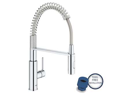 Grohe Get - Dřezová baterie s flexibilním ramenem a sprškou, chrom 30361000