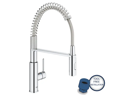 Grohe Get - Dřezová baterie s flexibilním ramenem a sprškou, chrom 30361000